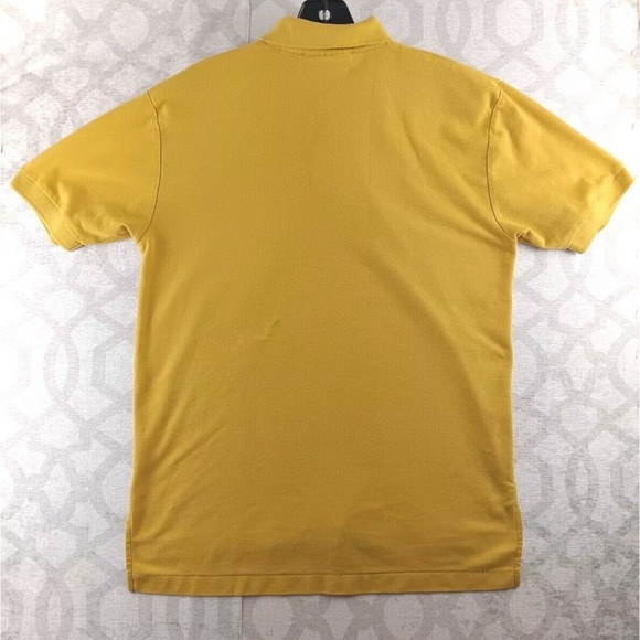 VINTAGE Levis Polo Shirt Mens Medium Yellow Short Sleeve - Picture 2 of 7